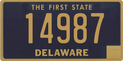 DE license plate 14987