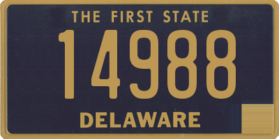 DE license plate 14988