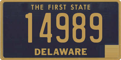 DE license plate 14989