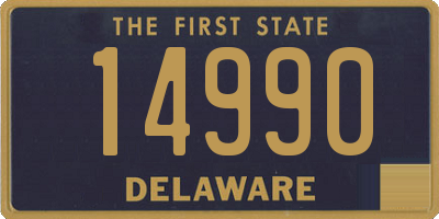 DE license plate 14990