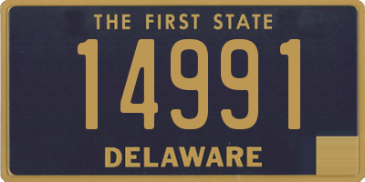 DE license plate 14991