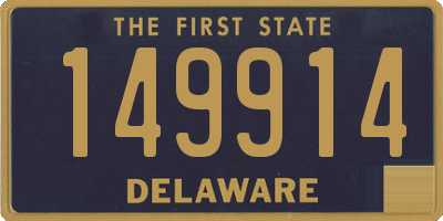 DE license plate 149914