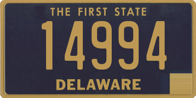 DE license plate 14994