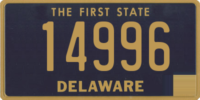 DE license plate 14996