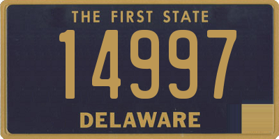 DE license plate 14997