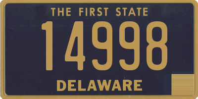 DE license plate 14998