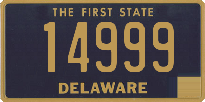 DE license plate 14999