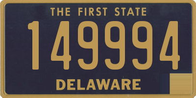 DE license plate 149994