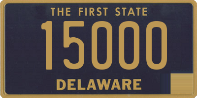 DE license plate 15000