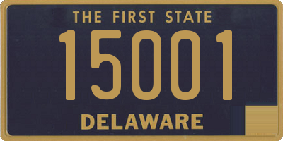 DE license plate 15001