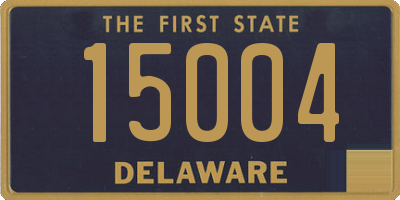 DE license plate 15004