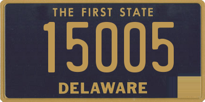 DE license plate 15005