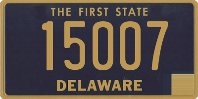 DE license plate 15007