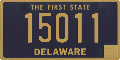 DE license plate 15011