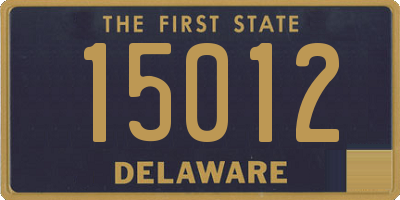 DE license plate 15012