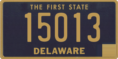 DE license plate 15013