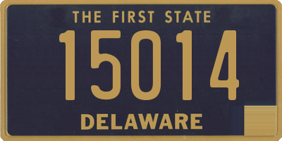 DE license plate 15014