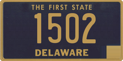 DE license plate 1502