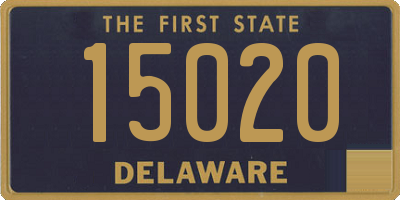 DE license plate 15020