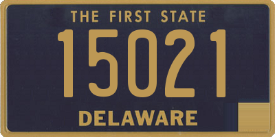 DE license plate 15021