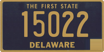 DE license plate 15022