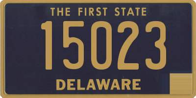 DE license plate 15023