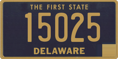 DE license plate 15025