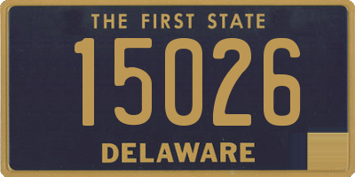 DE license plate 15026