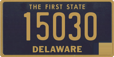 DE license plate 15030