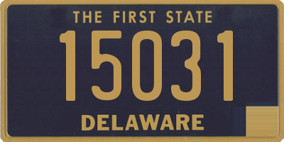 DE license plate 15031