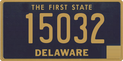 DE license plate 15032