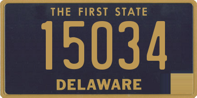 DE license plate 15034