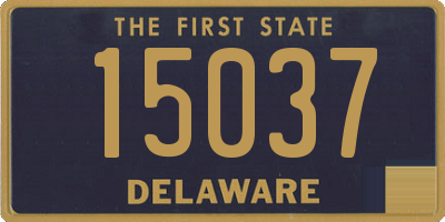 DE license plate 15037