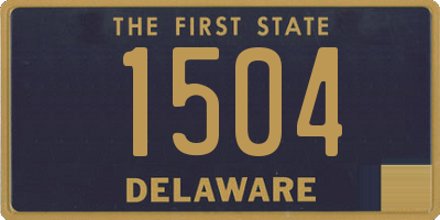 DE license plate 1504
