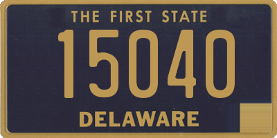 DE license plate 15040