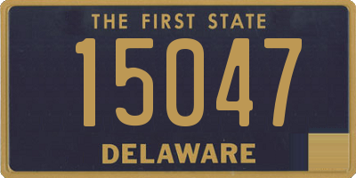 DE license plate 15047