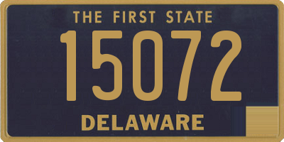 DE license plate 15072