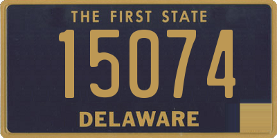 DE license plate 15074