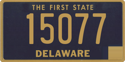DE license plate 15077