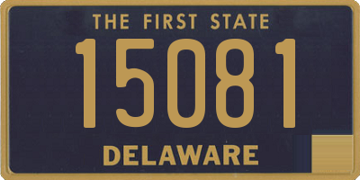 DE license plate 15081