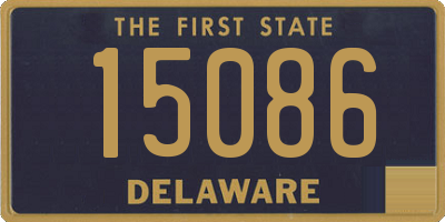 DE license plate 15086