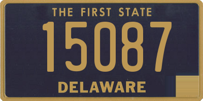 DE license plate 15087