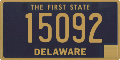 DE license plate 15092