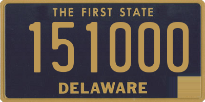 DE license plate 151000