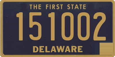 DE license plate 151002