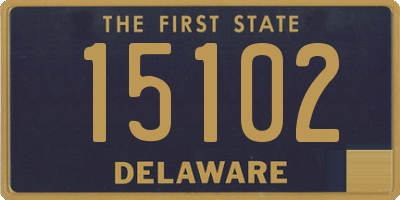 DE license plate 15102