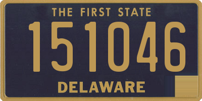 DE license plate 151046