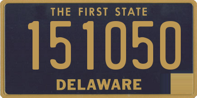 DE license plate 151050