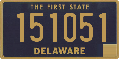 DE license plate 151051