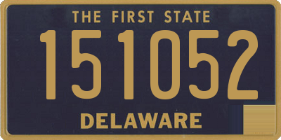 DE license plate 151052